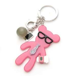 [Aznavour] Business Bear Key Chain / Pink. Office 