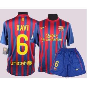  Barcelona 2012 Xavi Home Jersey Shirt & Shorts Size XL 