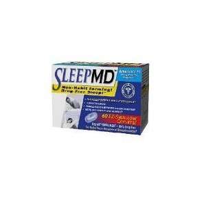  Sleep MD Natural Sleep Aid, 60 EZ Swallow Caplets Health 
