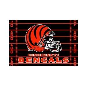   Bengals NFL Team Tufted Rug by Northwest (39x59): Sports & Outdoors