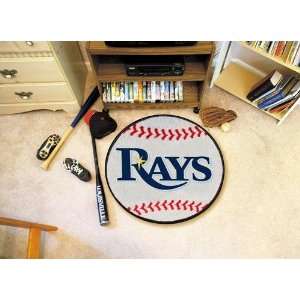 Exclusive By FANMATS MLB   Tampa Bay Rays Baseball Rug:  