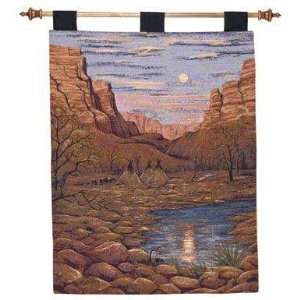  Desert Moon Oasis Tee Pees Canyon Wall Hanging Tapestry 