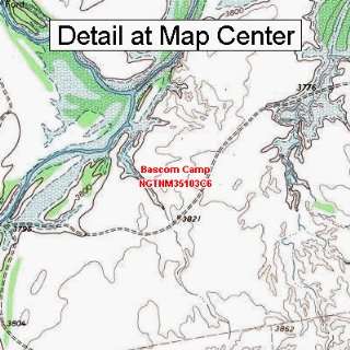  USGS Topographic Quadrangle Map   Bascom Camp, New Mexico 