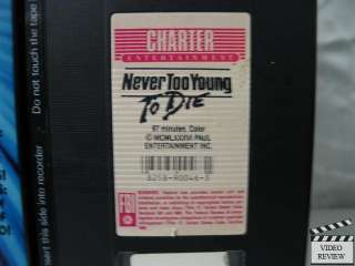 Never Too Young To Die VHS John Stamos, Gene Simmons  
