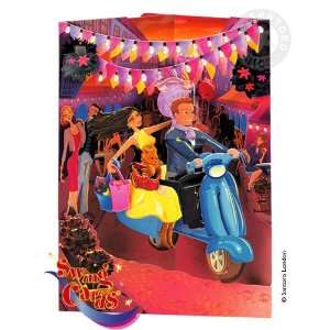  Santoro Interactive 3 D Swing Greeting Card, Scooter 