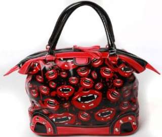  Folter Bloodthirsty Black And Red Handbag: Clothing