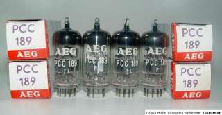 PCC189 7ES8 ECC88 6DJ8 6922 AEG Telefunken NOS NIB  