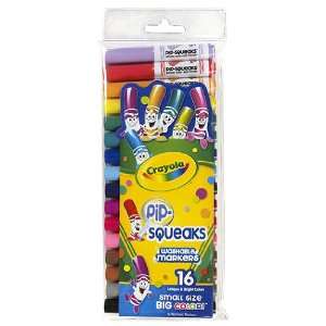 13 Pack CRAYOLA LLC FORMERLY BINNEY & SMITH PIP SQUEAKS MARKERS 16 CT 
