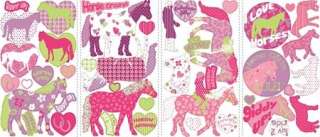 44 New HORSE CRAZY WALL DECALS Girls Decor Stickers 034878078472 