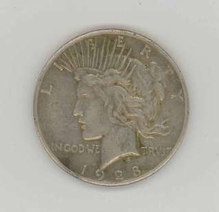 1928 US $1 Silver Peace Dollar Coin   