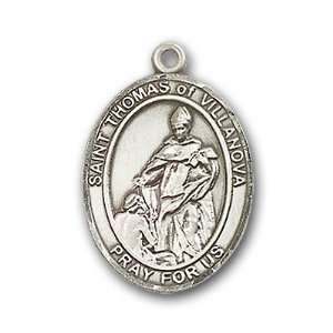  Sterling Silver St. Thomas of Villanova Medal: Jewelry