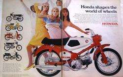 1967 HONDA MOTORCYCLE   SCRAMBLER 160   TRAIL 90   HONDA 50   RALLY 