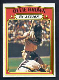 1972 Topps #552 Ollie Brown IA In Action Near Mint NM  