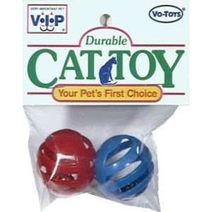  Vo Toys Jingling Cat Balls with Bell 2 pack Cat Toy 