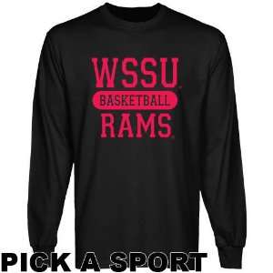  Winston Salem State Rams Black Custom Sport Long Sleeve T 