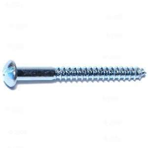  10 x 2 Slotted Round Wood Screw (100 pieces)