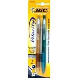  BIC Velocity Black Ink Ball Pens, 2 Count (6 Pack 