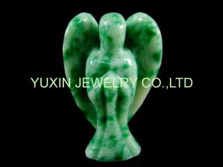 YNA189 Chinese jade carved angel with wing figurine  