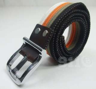 Mens Personalized Pin buckle fashion canvas belt  