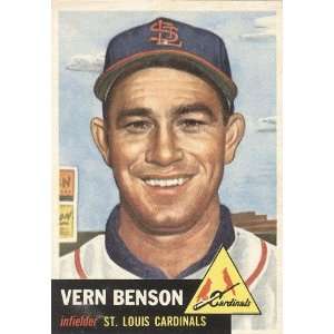  Vern Benson 1953 Topps Card #205   St. Louis Cardinals 