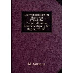   der Regulative und . M. Sorgius  Books