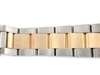 MENS 18K/SS TWO TONE OYSTER WATCH BAND FOR ROLEX 19MM  