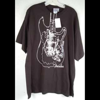 Fender Stratocaster Electric Guitar Mens XL Rock N Roll Lifestyle T 