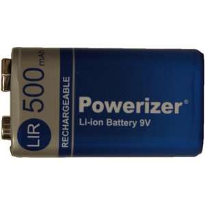  9 Volt 500 mAh Li ion Rechargeable Battery Electronics