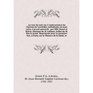   Jean Bernard EugÃ¨ne Cantiran de), 1785 1837 Bonel Books