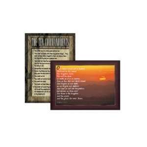  Poster Set 10 Commandments & Lords Prayer (17x22 