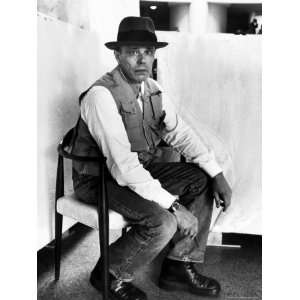  Portrait of German Artist Joseph Beuys at the Guggenheim 