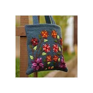  NOVICA Wool handbag, Secret Garden Home & Kitchen
