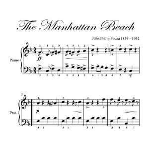   Beach March Sousa Big Note Piano Sheet Music: John Philip Sousa: Books