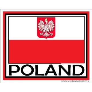 Flag of Poland Car Magnet by Mix It & Stix It