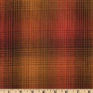  45 Wide Harvest Homespun Plaid Autumn/Gold Fabric By The 