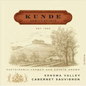   2009 Kunde Sonoma Cabernet Sauvignon 750ml Grocery & Gourmet Food