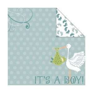   Special Delivery Double Sided Paper 12X12   New Arrival Boy by Moxxie