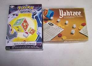 Milton Bradley Pokemon Yahtzee Jr & Classic Yahtzee (3)  