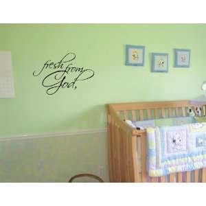  FRESH FROM GOD Vinyl wall lettering stickers quotes and sayings 