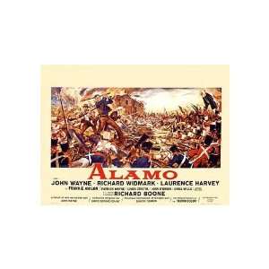  Alamo Movie Poster, 17 x 11 (1960): Home & Kitchen