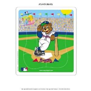  MLB Atlanta Braves Wooden Mascot Puzzle *SALE* Sports 