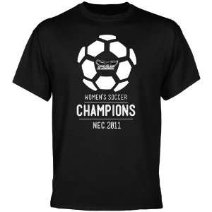   Brooklyn Blackbirds 2011 NEC Womens Soccer Champions T Shirt   Black