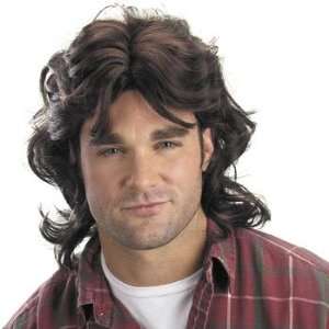  Mullet Brown Wig   Costumes & Accessories & Wigs & Beards 