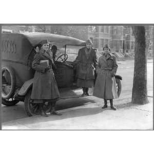  The Womens Radio Corps,Army Car,Women in Uniform,c1919 
