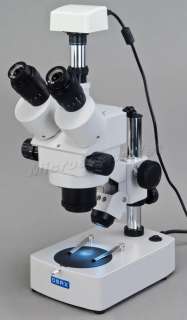 Trinocular 3.5x 90x Zoom Stereo Microscope with 3.0MP Digital Camera 