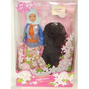   Fulla Blue Hijab Muslim Doll Arabic Toy with Extra Abaya Toys & Games