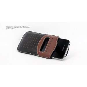  Bangcase(TM)hoco Straight Pocket Leather Case for Iphone 4 
