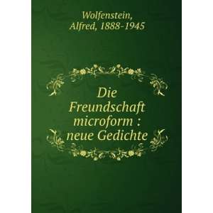   microform  neue Gedichte Alfred, 1888 1945 Wolfenstein Books