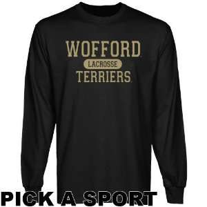  Wofford Terriers Custom Sport Long Sleeve T shirt   Black 