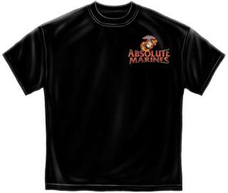 Absulote Marines T Shirt Earth USMC Corps devil dogs military training 